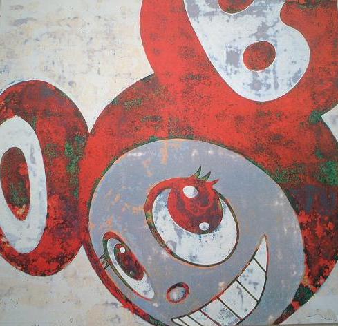 And Then (Red + Green) by Takashi Murakami